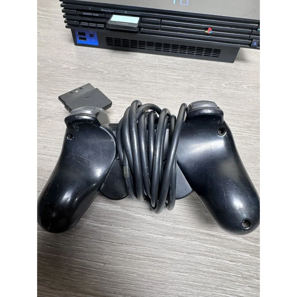 Sony PlayStation 2 PS2 Slim Console SCPH-39001 Black w/ Controller, Cables, 4